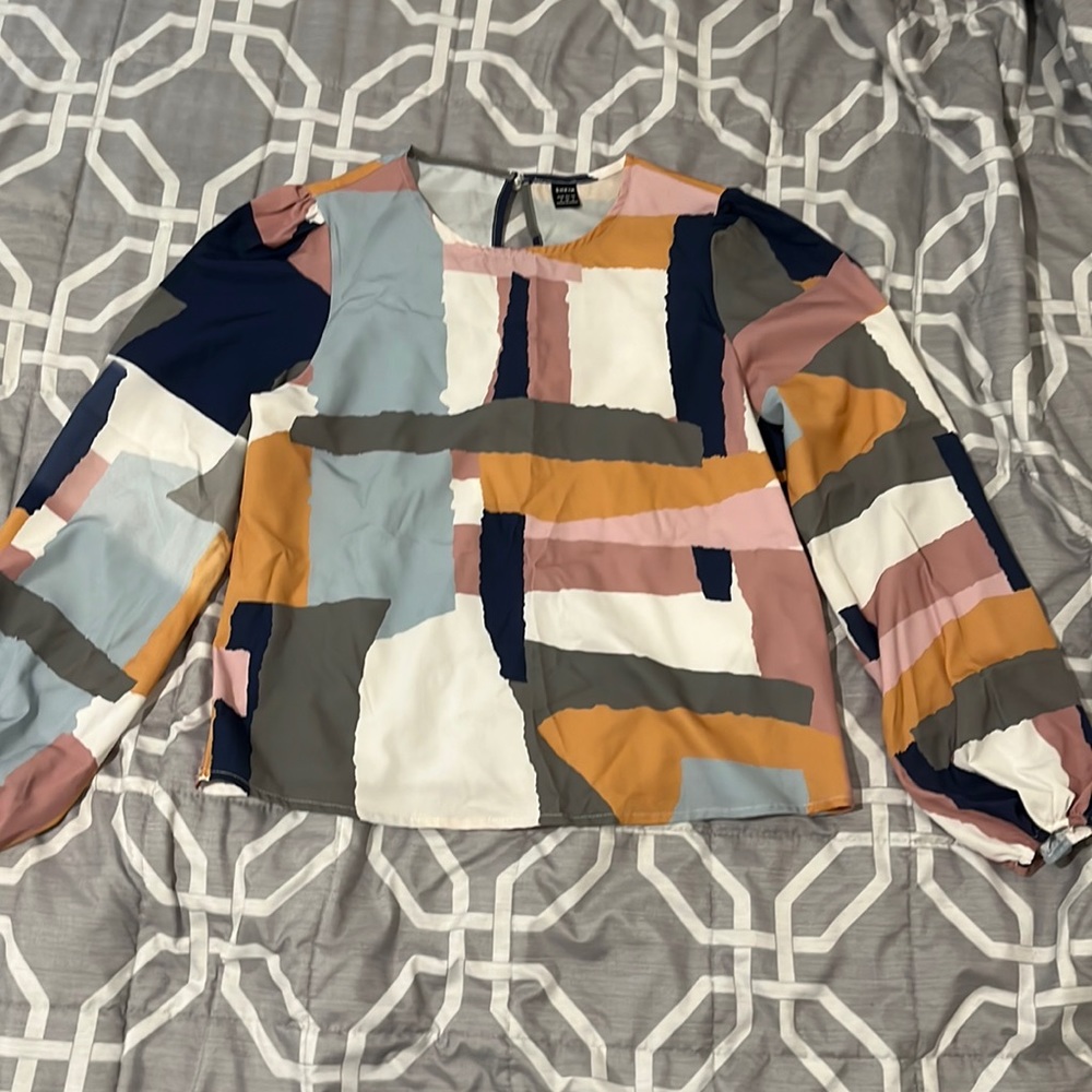 Size small, SHEIN blouse (business casual), worn once, slightly cropped.